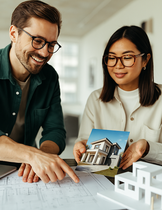 צוות מומחים בודק תוכניות